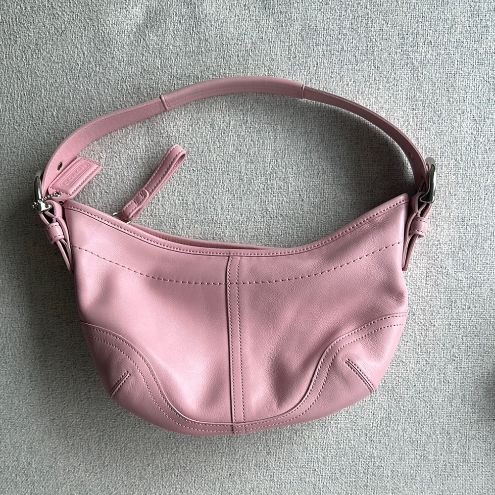 Vintage Coach 9541 Pink Soho Leather Shoulder Bag